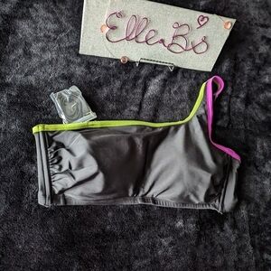 NWT Shade & Shore One Shoulder Bikini Top 2X